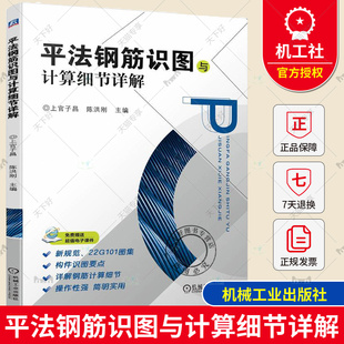 平法钢筋识图与计算细节详解 上官子昌 陈洪刚 构件 通长筋 架立筋 竖向加腋构造 板带 支座负筋 剪力墙 加工 下料尺寸 机械工业