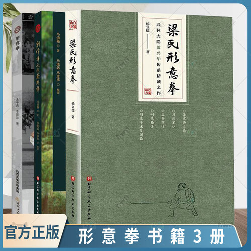 形意拳书籍3册 梁氏形意拳+形意拳+刘纬祥形意拳雏释 武术形意拳教学 形意拳手法 保健功法 形意拳五行拳形意枪法拳法