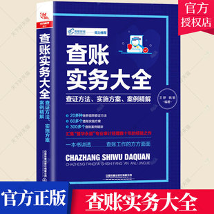 查账实务大全:查证方法实施方案案例精解 计审计税务财务报表分析 账目管理从入门到精通新手学会计操作实务会计核算实操技巧书籍