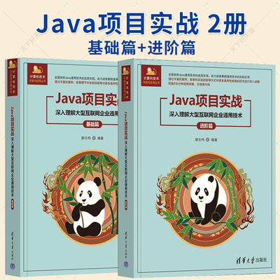 2册】Java项目实战 深入理解大型互联网企业通用技术 基础篇+进阶篇 廖志伟 计算机技术开发与应用书籍 清华大学出版社