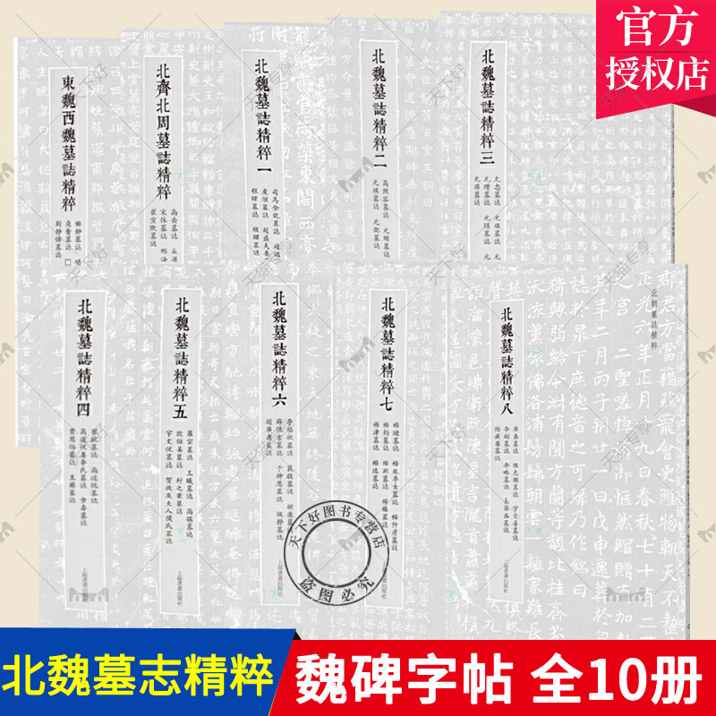 魏碑字帖全套10册北魏墓志精粹