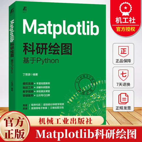 Matplotlib科研绘图 基于Python 丁思源 Matplotlib安装图表创建模块使用方法 常见统计图形绘制技巧 数据处理可视化书籍