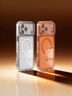 支架带镜头膜保护适用于17promax手机壳iphone16高级15pro磁吸透明全包防摔16plus男女外壳保护套镜头膜翻盖