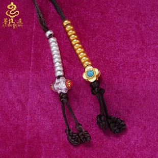 合金铃杵计数器手串手拨数计DIY配饰藏式文玩卡子记数器双色配件