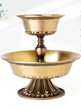 黄铜精工护法杯供水杯贡酒碗