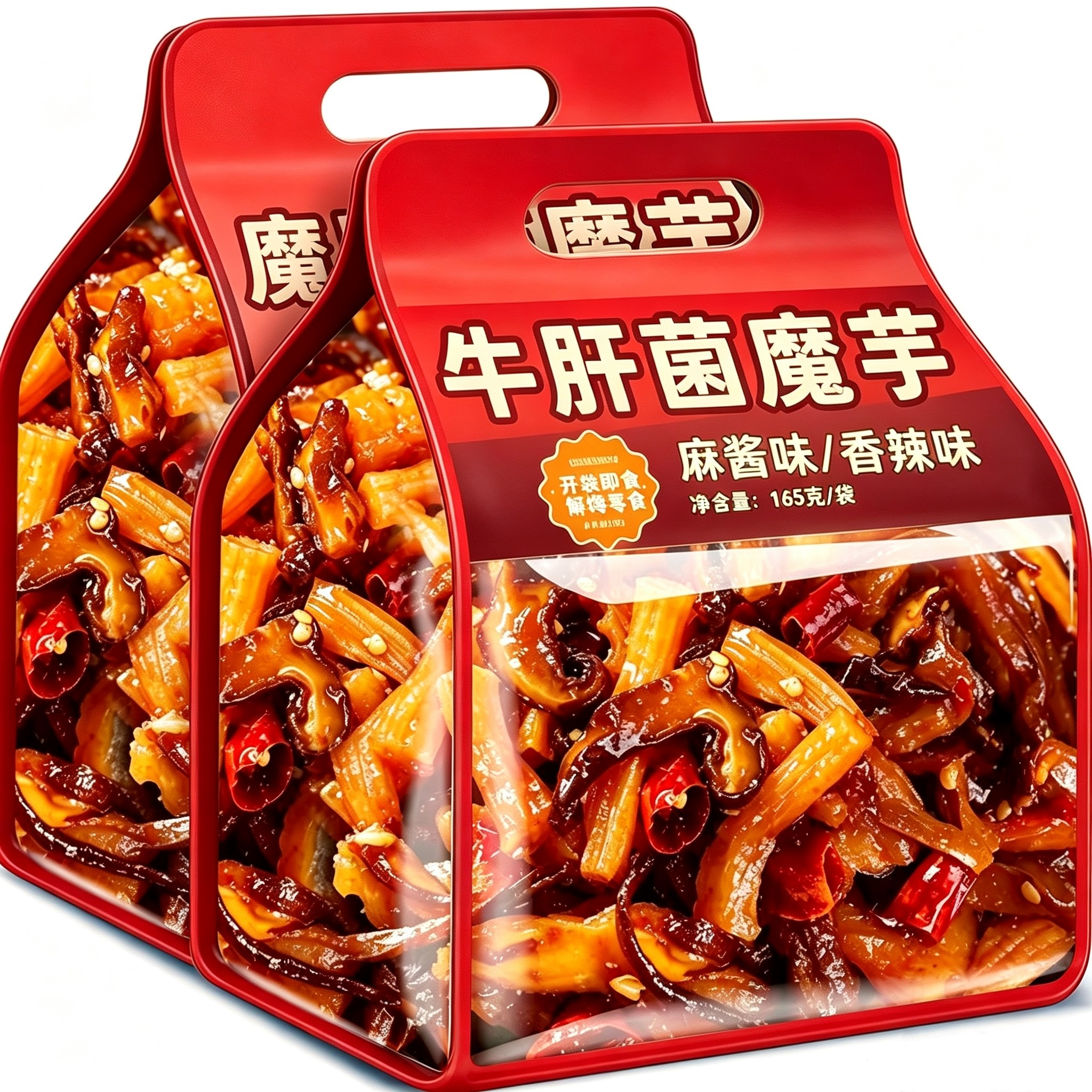 云南特产牛肝菌魔芋脆爽香辣下饭菜开袋即食Q弹解馋零食便宜小吃