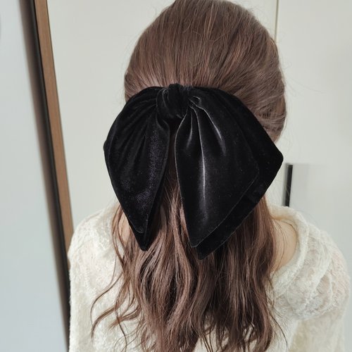 轻心顶夹丝绒淑女缝制发夹