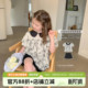 新款 儿童2026夏季 洋气宝宝轻薄纯棉上衣 女童娃娃衫 布丁哈鲁童装
