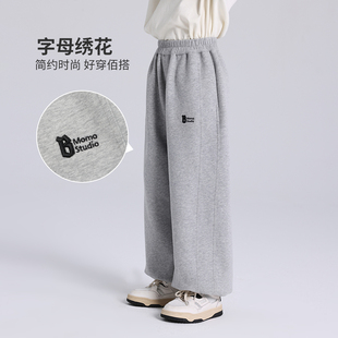 儿童百搭针织休闲卫裤 布丁哈鲁春装 新款 子2025春季 男童束脚裤