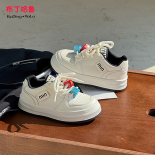 布丁哈鲁童装春装女童洋气鞋子2026春秋季新款透气休闲百搭运动鞋