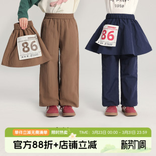 儿童休闲百搭可拆裙裤 布丁哈鲁春装 新款 子2026春季 上新女童裤