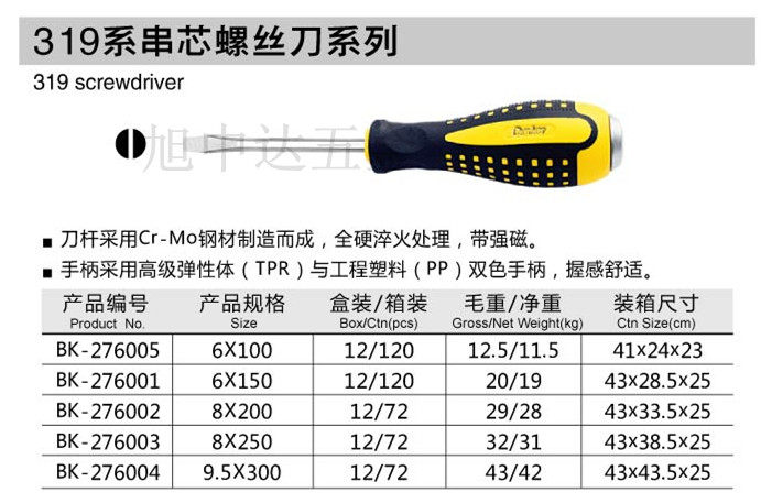 Tournevis pour réparation vélo BUNKER - Ref 2296879 Image 1