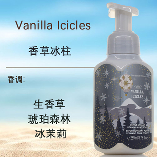 新品BBW香草冰柱泡沫洗手液259ml 柔和不伤手Bath&bodyWorks