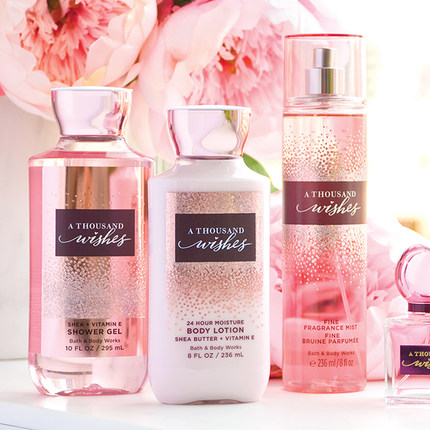 美国BBW一千个愿望保湿身体乳霜沐浴露香氛喷雾Bath&Body Works