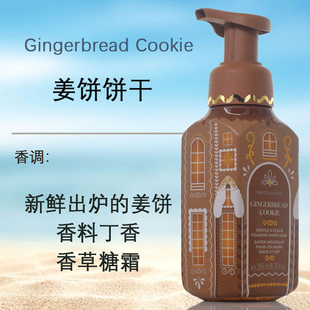美食香调BBW姜饼饼干泡沫洗手液259ml 柔和不伤手Bath&bodyWorks