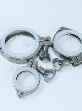 紧卡箍 SS201快装接卡扣 紧固件直径50.5/64/77.5mm快装卡箍盲板