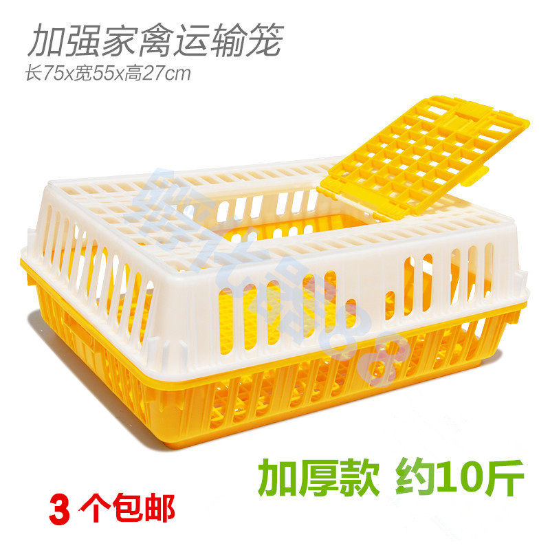 鸡鸭周转箱鸡笼鸡用塑料运输筐周转箱水果筐 鹅鸽兔笼子鸡框包邮