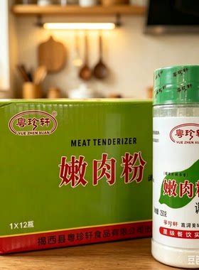 粤珍轩嫩肉粉250g*12瓶 腌制牛肉牛排调味料食用级松肉粉烧烤调料