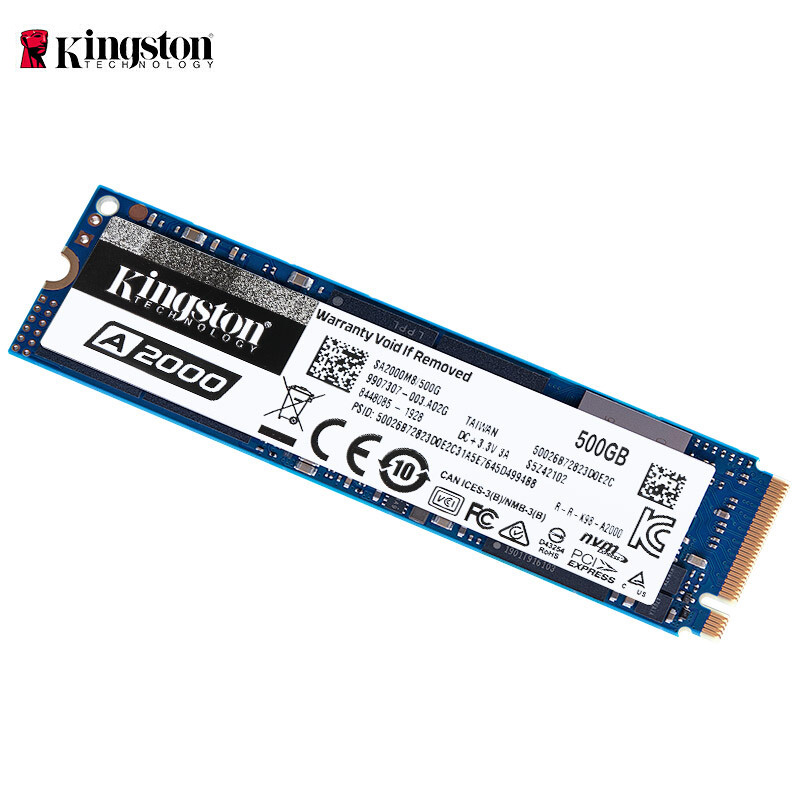 Kingston/金士顿 A2000 NV1 250G 500G 1T固态硬O盘M2SSD M.2 NVM