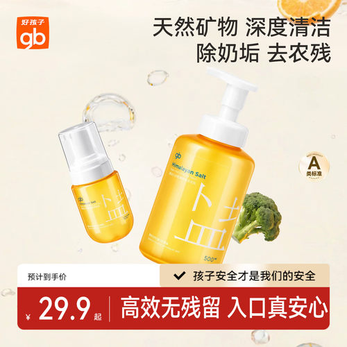 好孩子奶瓶果蔬餐具清洁剂泡泡