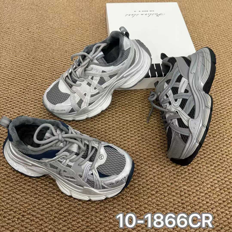 实体同款!2025冬季新款厚底加绒老爹鞋复古休闲鞋系带做旧保暖鞋