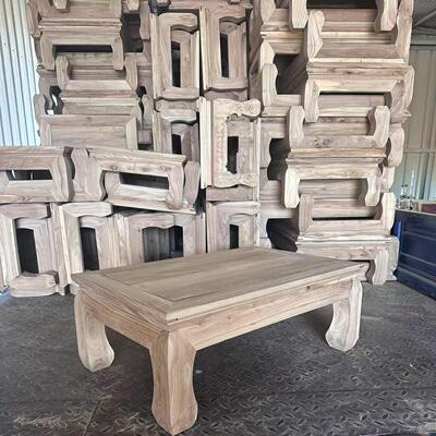 实木老榆木网红炕桌仿古炕几罗汉床桌飘窗桌中式小桌子矮方桌白茬