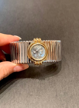 【已出欣赏】重磅级古币弹簧手镯古希腊古币维纳斯18k金古币手鐲