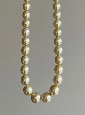 高贵气质海水珠南洋金珠天然南洋金珠串珠