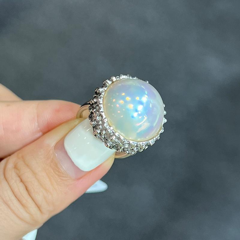 18K金欧泊日韩时尚潮流戒指