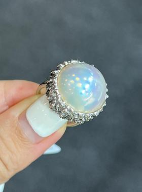 18K金欧泊日韩时尚潮流戒指