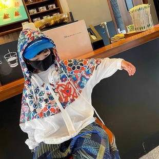 男童防晒衣2025新款儿童大童外出游玩连帽遮阳夏季轻薄开衫外套潮