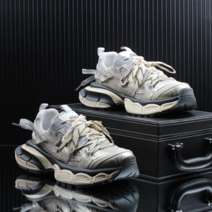 高级感潮牌时尚痞帅休闲老爹鞋男款2026春季新款网面透气增高男鞋