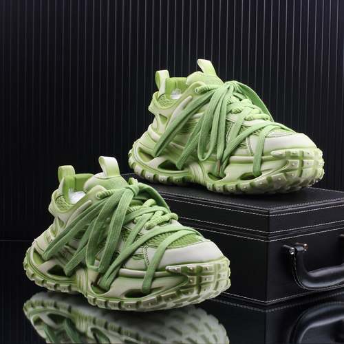 情侣款潮牌老爹鞋男女鞋擦色做旧