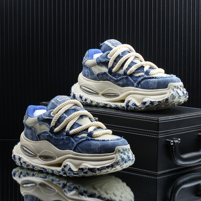 高级感潮牌痞帅轻奢休闲老爹鞋男