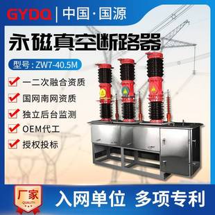 110高压真空断路器ZW7 国源35 40.5M户外永磁智能陶瓷型柱上开关