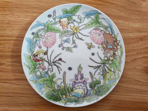国现日本 Noritake  龙猫 骨瓷 盘子 宫崎骏动漫周边吉卜力