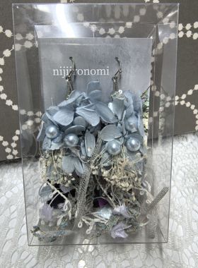 国现,日本手作合集-手工干花立体流苏耳环耳钩，含流苏总长约10cm