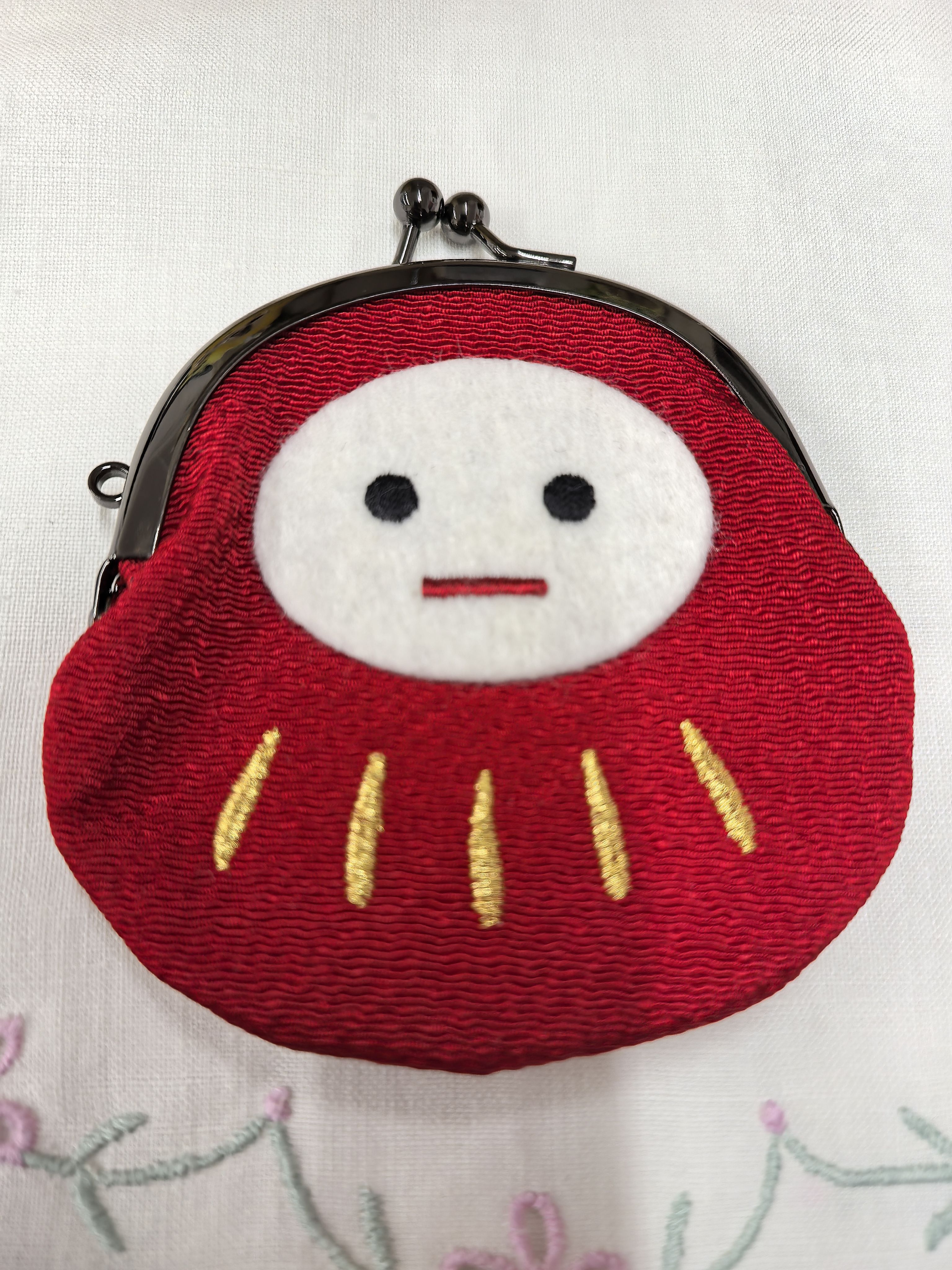 国现，日本手作合集-京都达摩小口金包，约7.2*8.2厘米