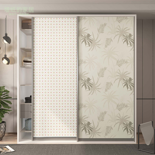 门贴纸自粘整张翻新装饰墙贴卫生间柜子衣柜推拉移门壁纸玻璃贴画