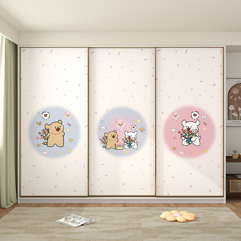 特厚衣柜贴纸家具翻新改色墙贴