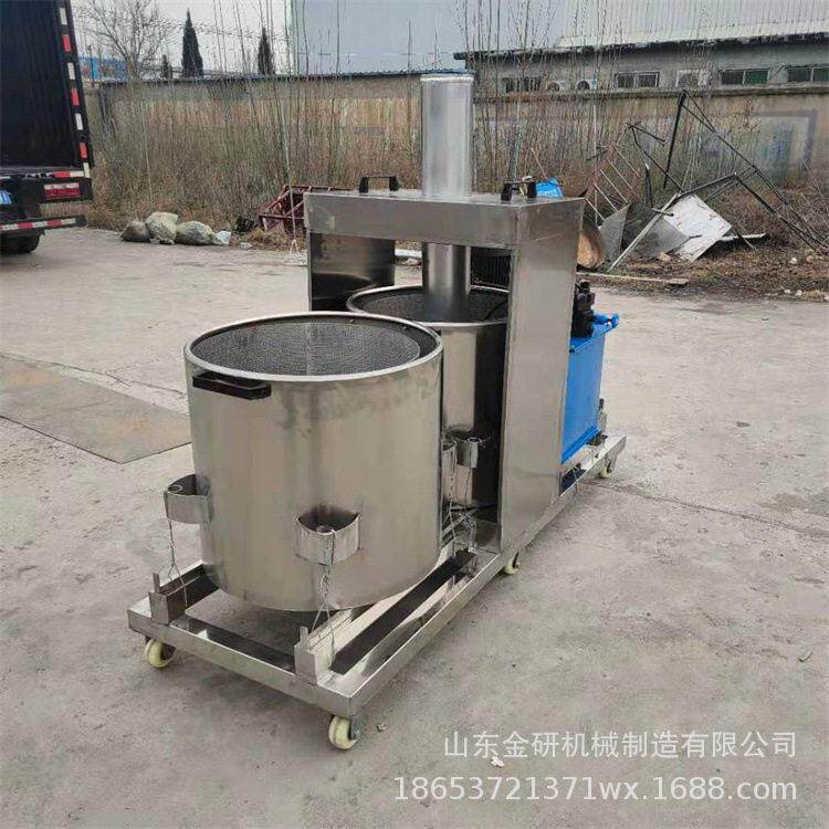 蓝莓葡萄杨梅破碎榨汁机不锈钢果蔬液压压榨机沙棘果金刺梨脱汁机