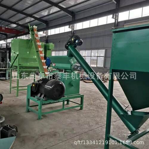 稻草树叶柠条造粒机 畜禽颗粒饲料生产线 环模鱼虾养殖饲料颗粒机