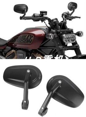 现货适用哈雷夜行者975运动者1250 S 通用改装手把镜后视镜倒车镜