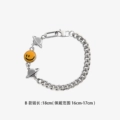 Planet Smiley Bracelet / Yellow 18cm