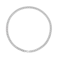 Metallic Silver Cuban Chain Width 8Mm*55Cm