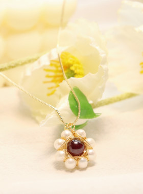 水晶天然珍珠新中式新国潮秋冬款