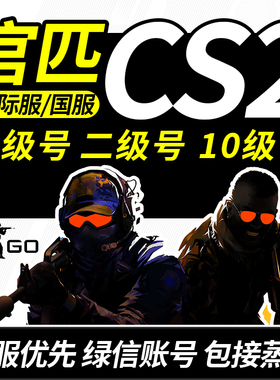 csgo官匹号cs2账户国服绿信竞技账号一二级定级白银黄金steam国际