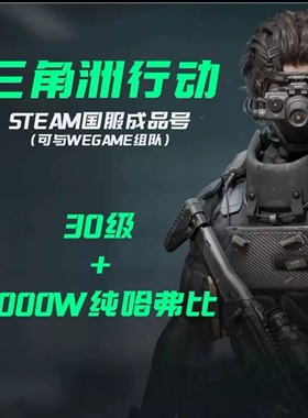 三角洲行动成品号30级steam国服排位号三角洲账号游戏账号新注册
