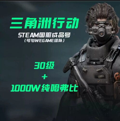 三角洲行动成品号30级steam国服排位号三角洲账号游戏账号新注册