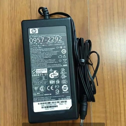 适用 HP惠普2000 3000 S1 S2扫描仪电源适配器24V1500mA小孔